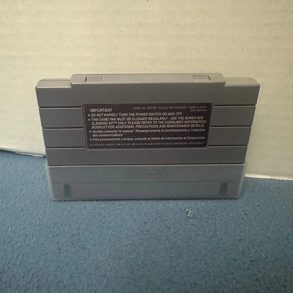 Battle Clash Nintendo SNES Super Scope Game Cartridge SNS-BT-USA Grey SNS-006